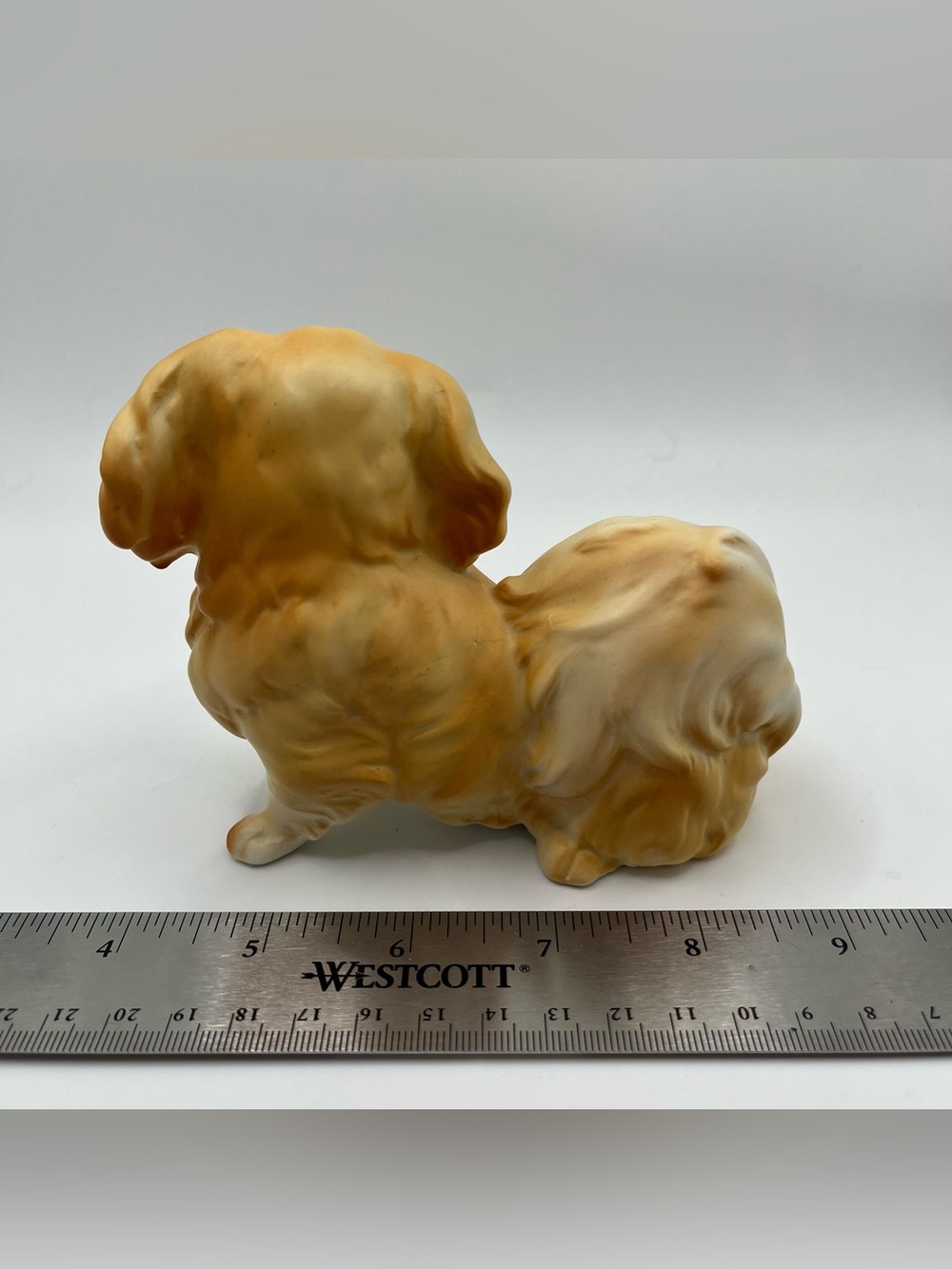 Vintage Ceramic Japanese Hand Painted Pekingese Dog Figurine 4.5x1.75” - Picture 4 of 6